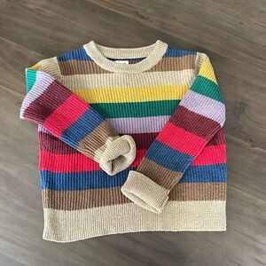 Gap Kids boys crazy stripe sweater size XS/4-5